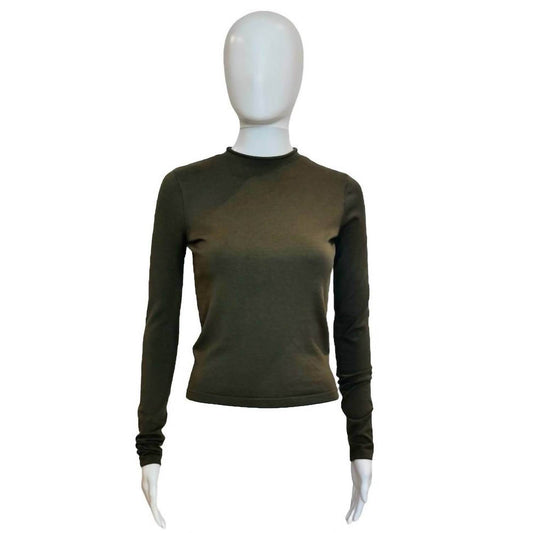 Amanda Maria - Women's Long Sleeve Mock Neck Top - Rack Hunt