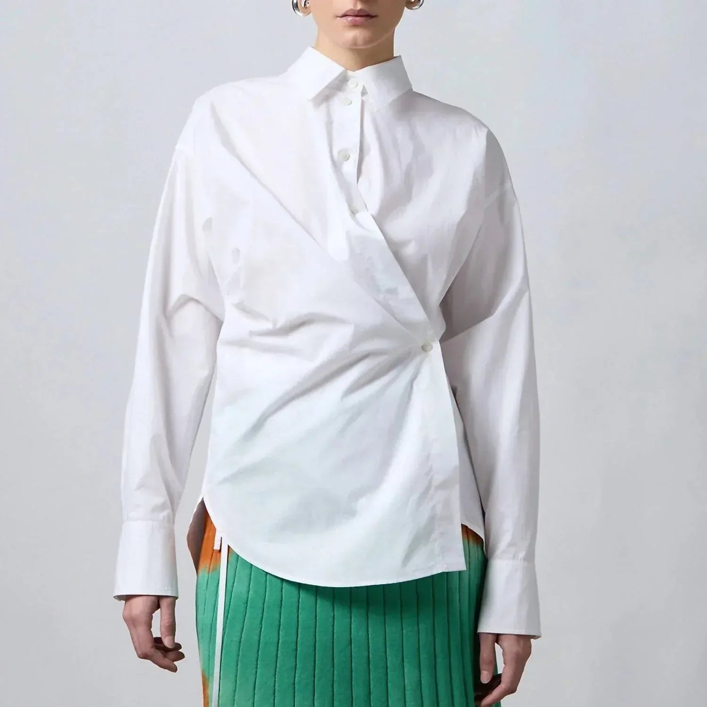 roberto collina - Wrap Long-sleeved Shirt - Rack Hunt