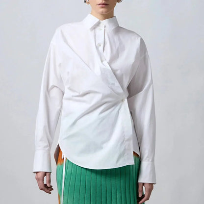 roberto collina - Wrap Long-sleeved Shirt - Rack Hunt