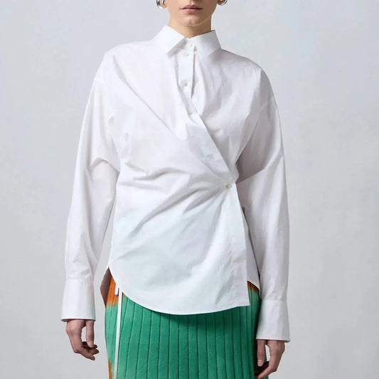 roberto collina - Wrap Long-sleeved Shirt - Rack Hunt