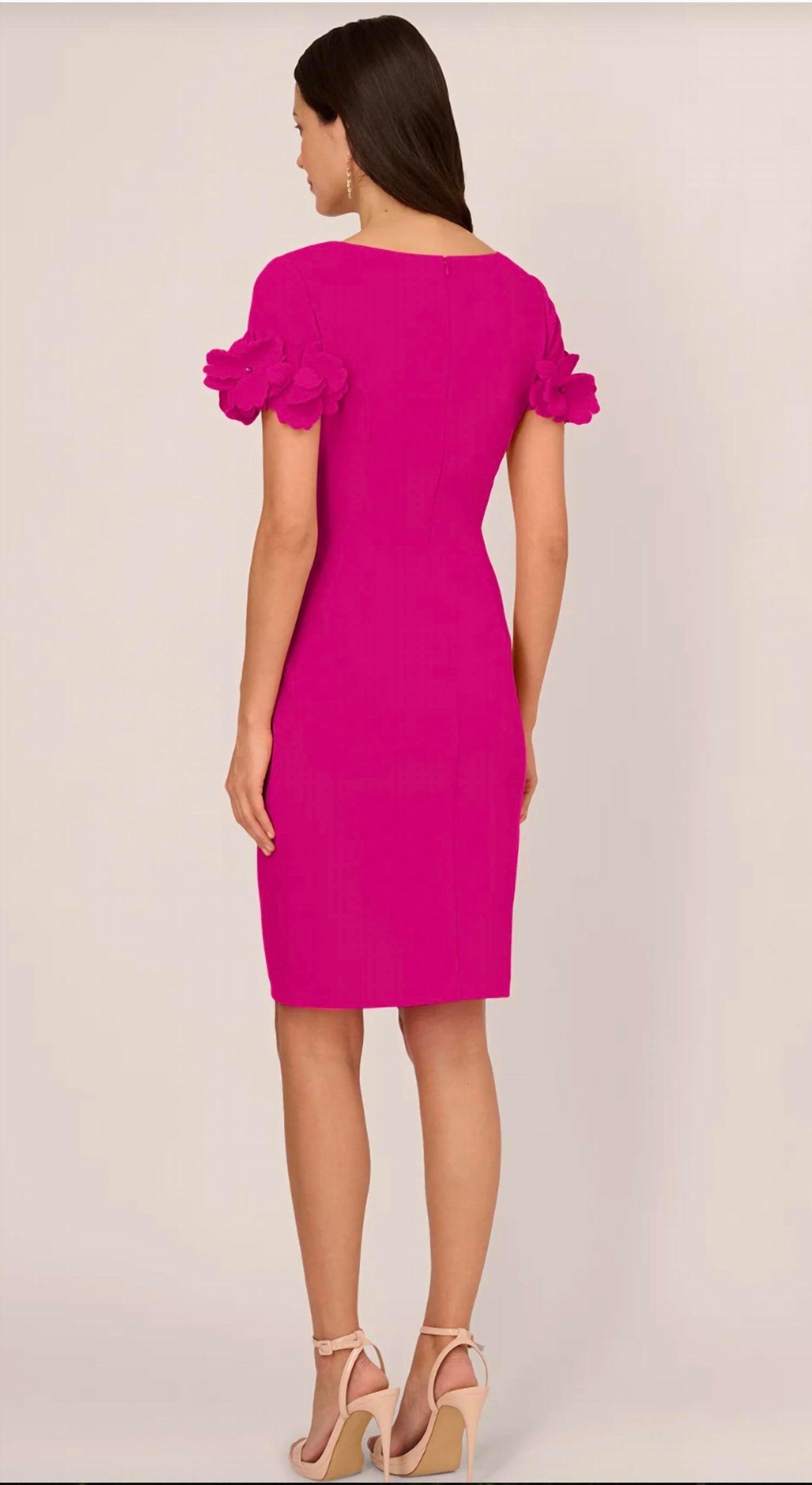 Knit Crepe Short Dress