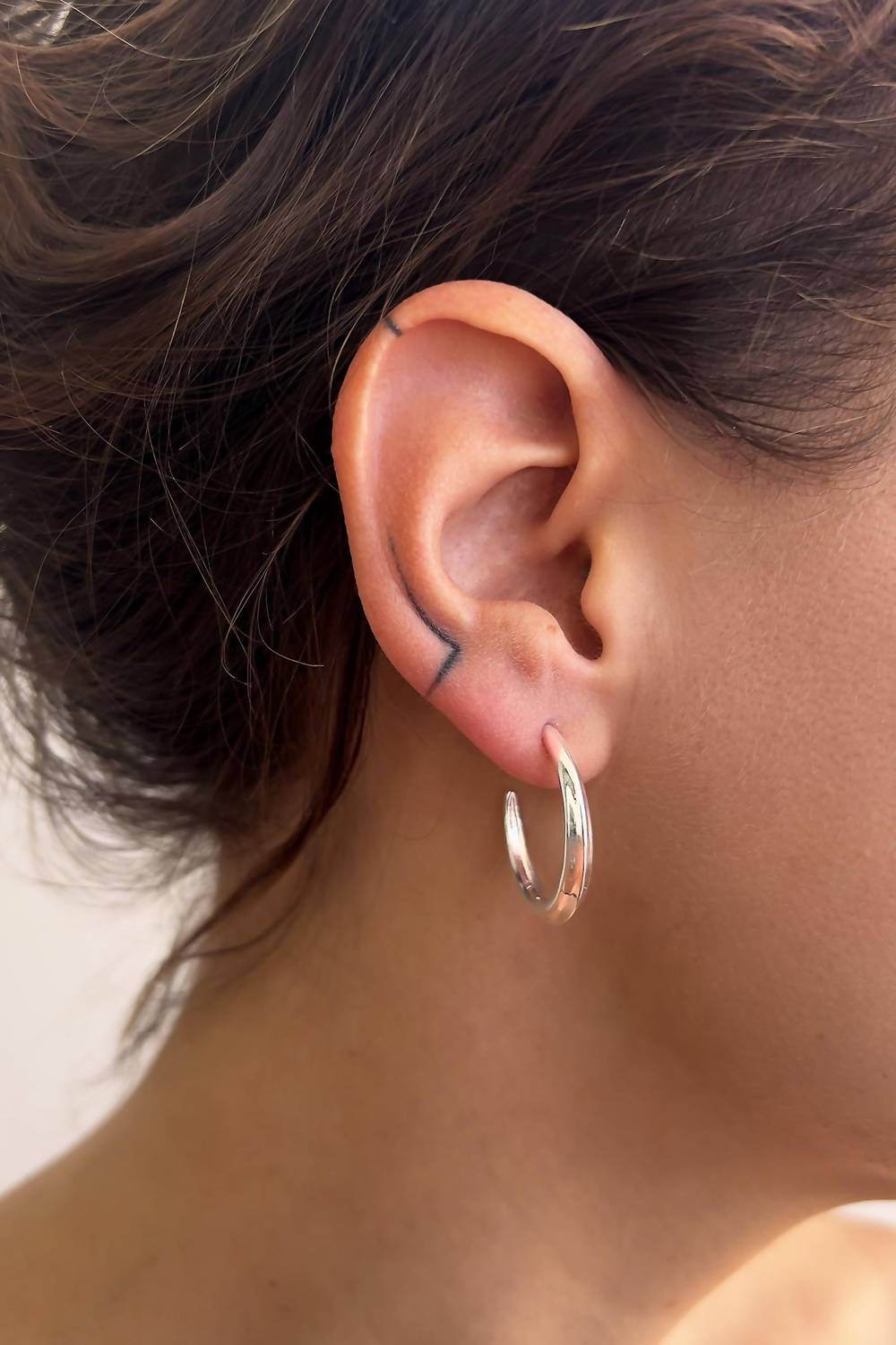 Astor & Orion - Women's Crescent Medium Hoops - Rack Hunt -