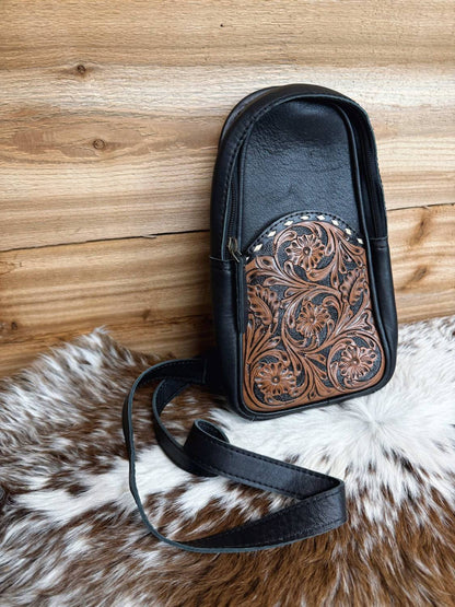 Women's Tooled Crossbody Bag
