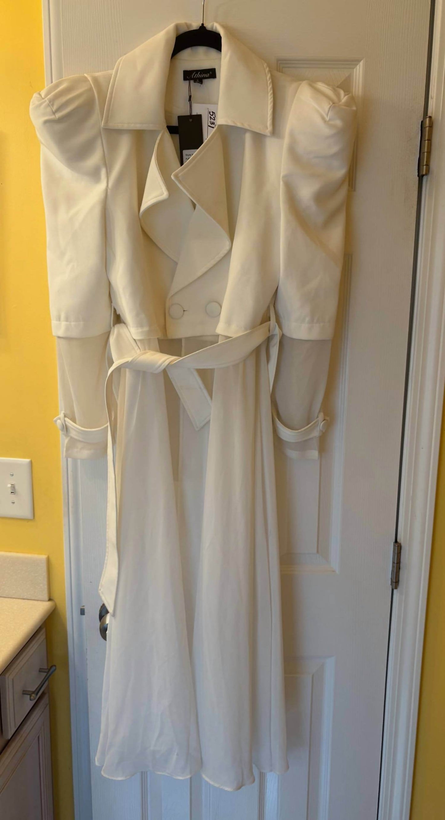 Athina - Women's Trench Sheer Jacket - Rack Hunt -