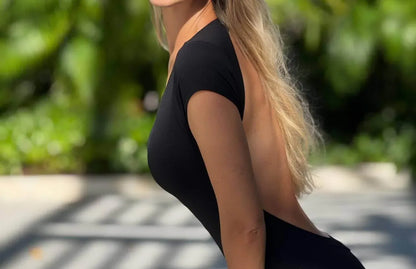 Rockstar Peach - Lily Backless Jumpsuit - Rack Hunt