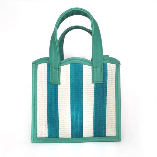Women's Nina Straw & Leather Tote Bag