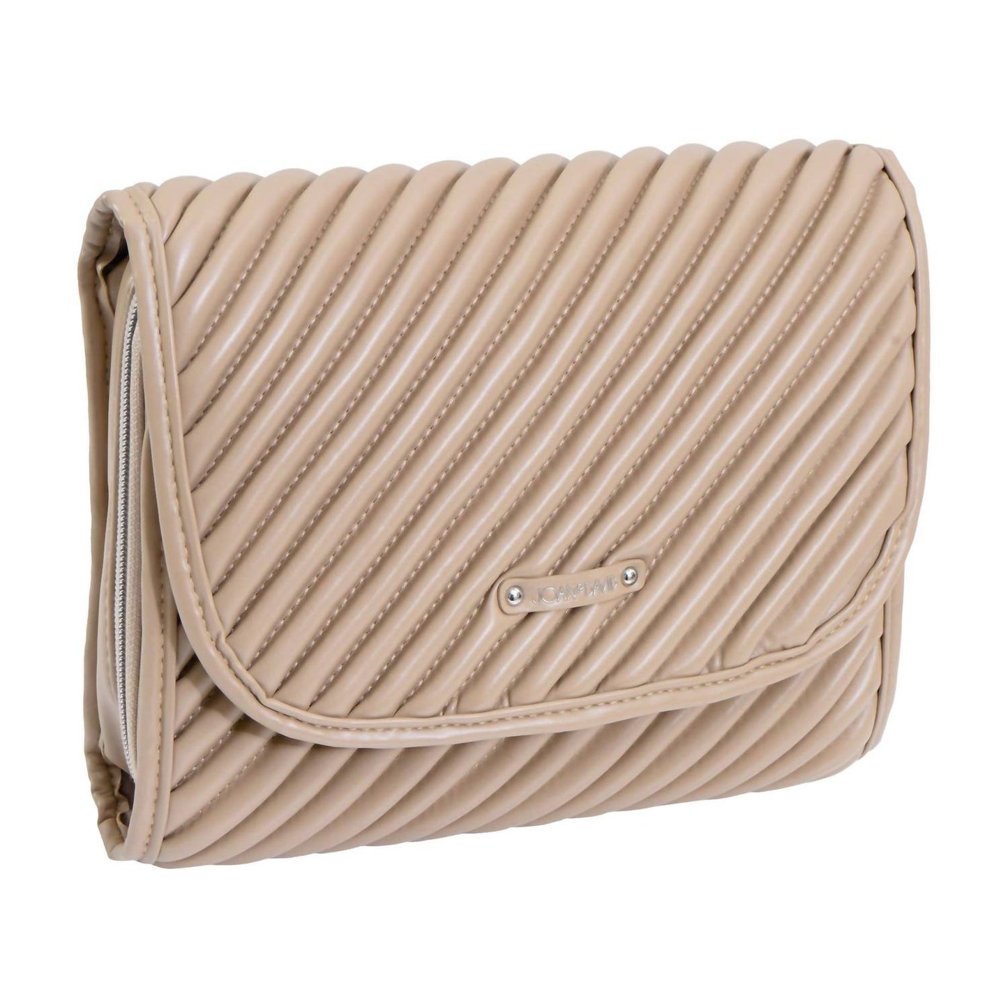 Women's Diagonal Quilted Hanging Toiletry Case