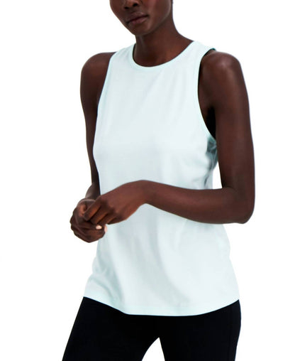 Women's Heathered Keyhole-back Tank Top