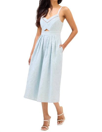 Embroidered Natalie Midi Dress