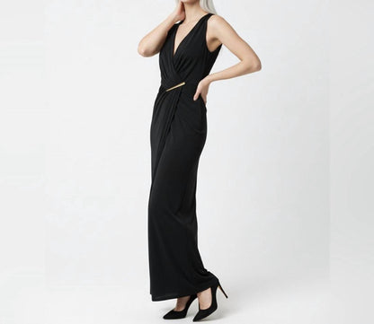 V-neck Wrap Maxi Dress