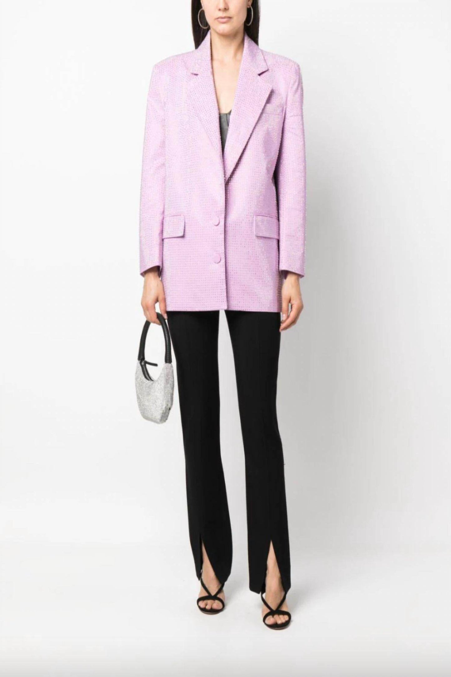 Giuseppe Di Morabito - Allover Rhinestone Oversized Blazer - Rack Hunt -
