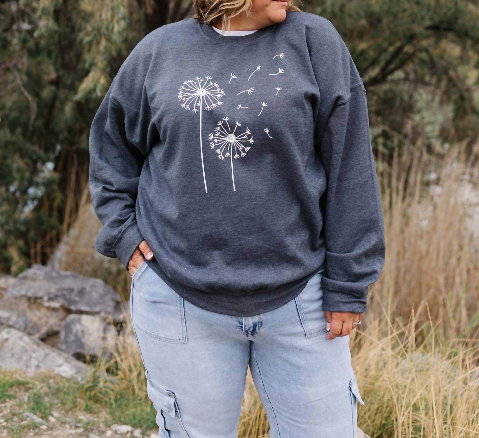 Wildberry Waves - Make A Wish Graphic Long Sleeve Sweatshirt - Rack Hunt
