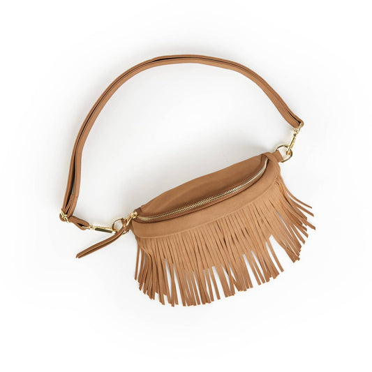 Women's Suede Removeable Fringe Bum Bag
