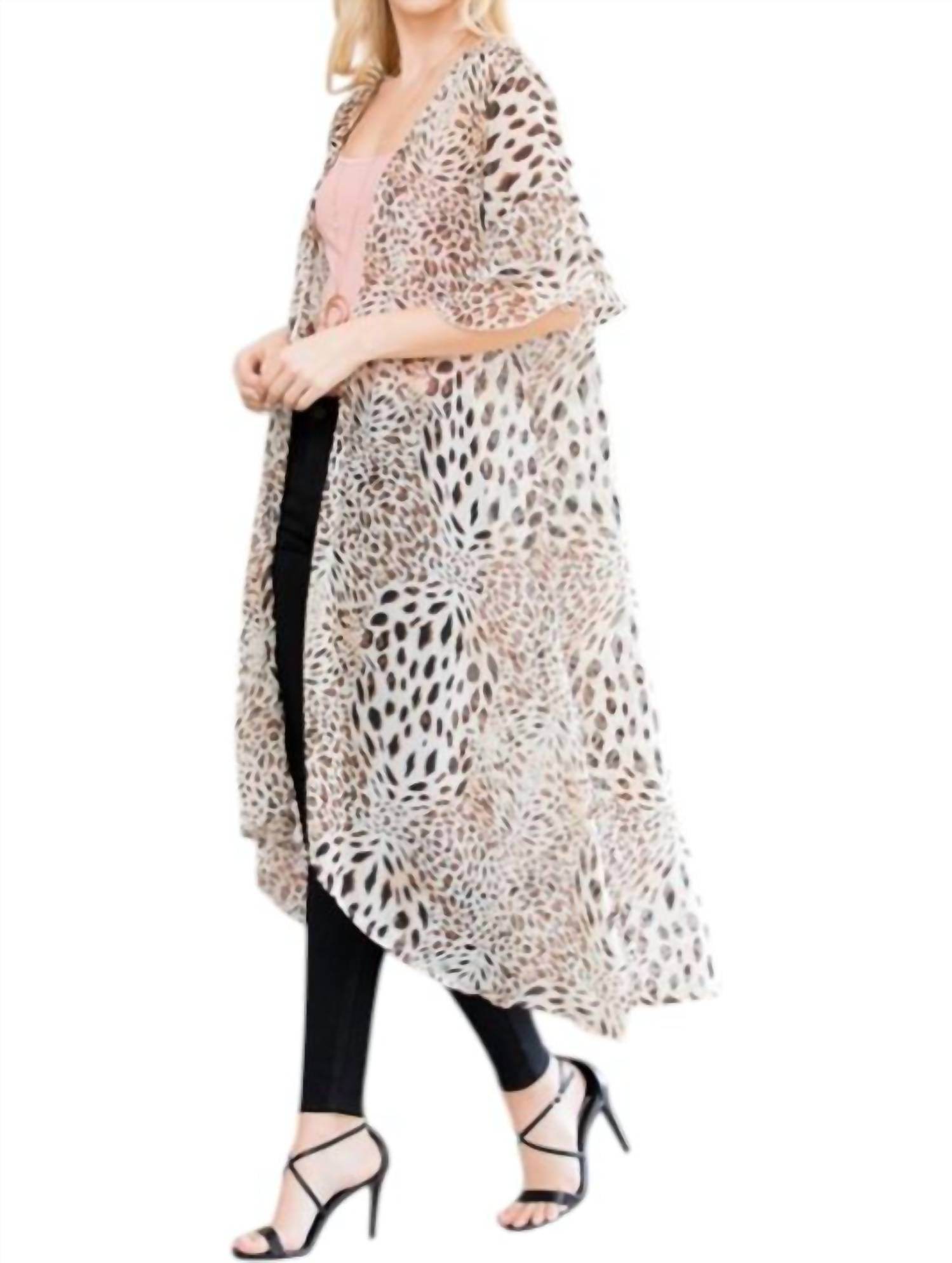 Bijorca - Leopard Long Cardigan - Rack Hunt -