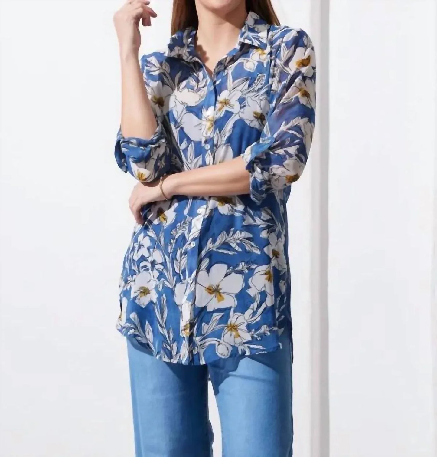 Olive Hill - Drawn Floral Blouse - Rack Hunt