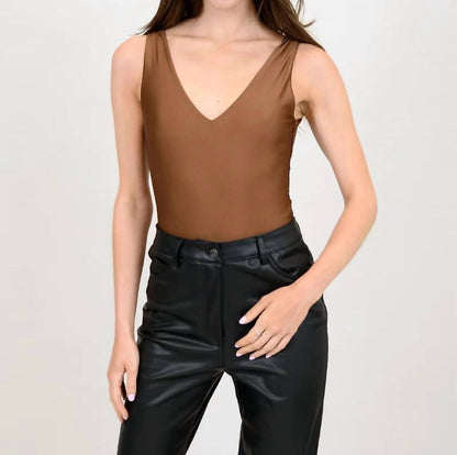 Valentina V-neck Sleeveless Bodysuit