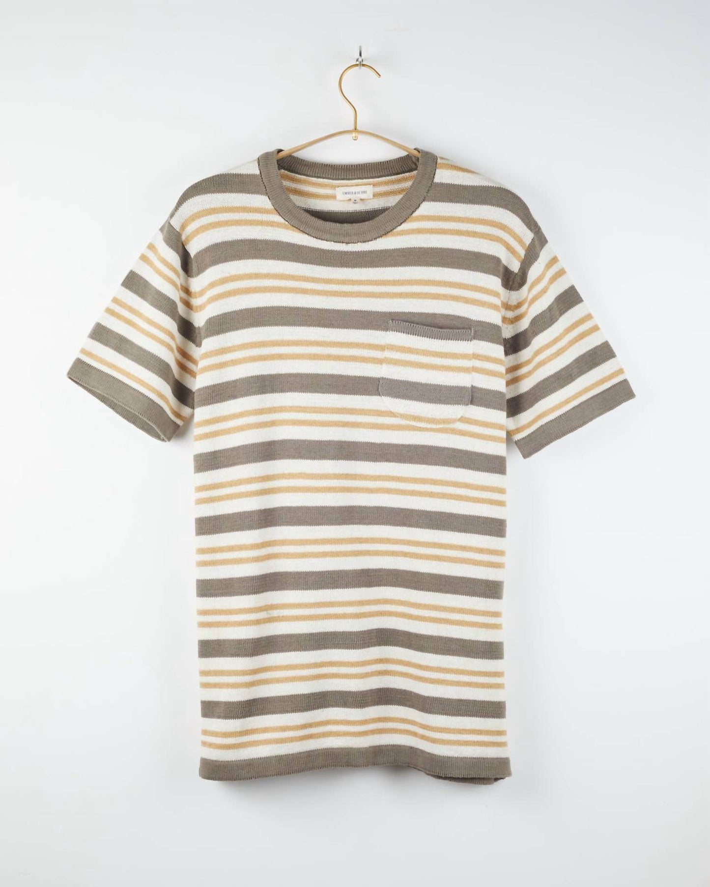 Umber & Ochre - Men's Azad Short Sleeve Pocket Flat Knit Tee - Rack Hunt -