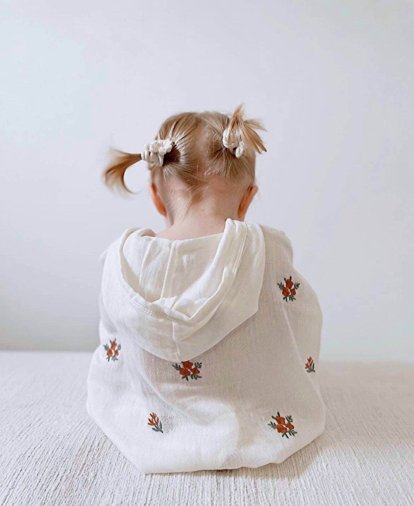 Ada Baby - Floral Organic Muslin Poncho For Baby And Toddlers - Rack Hunt -