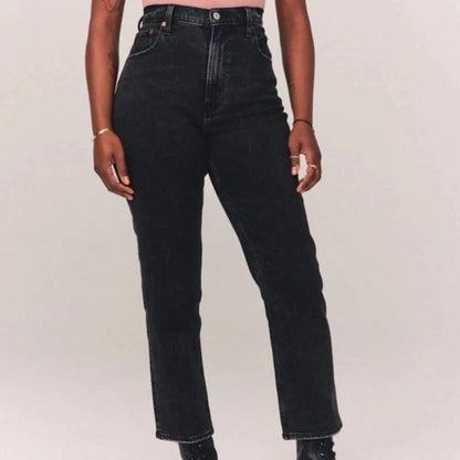 Ultra High Rise Ankle Straight Jeans