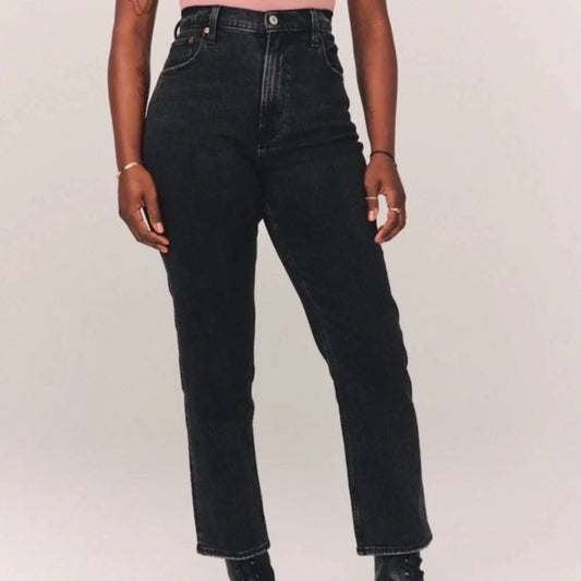 Ultra High Rise Ankle Straight Jeans