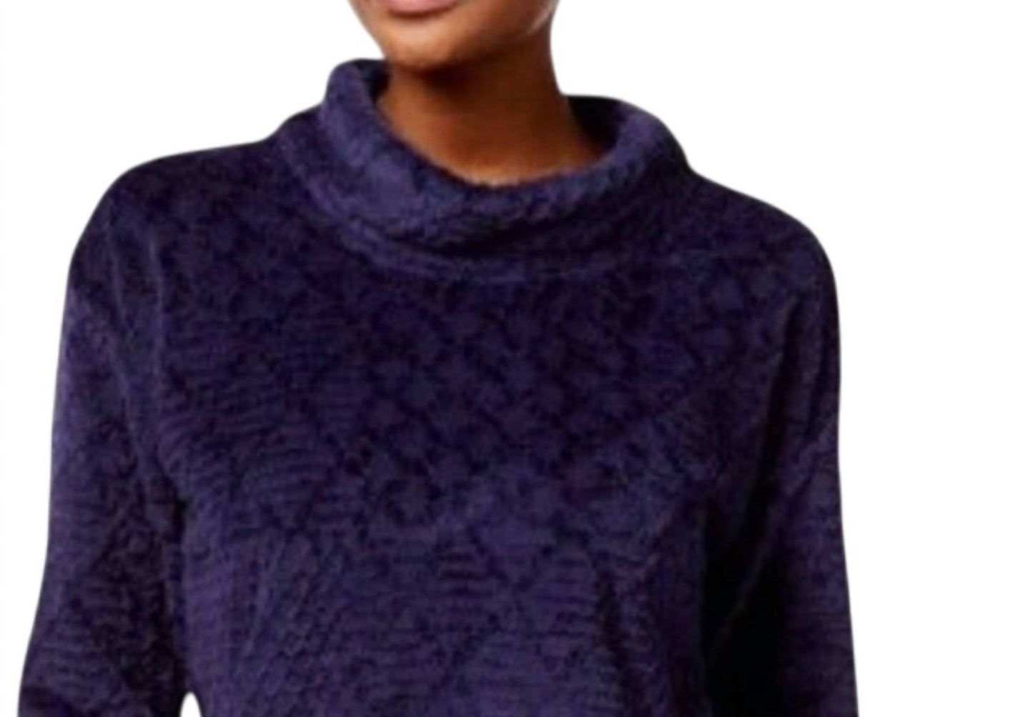 Plush Textured Pajama Top