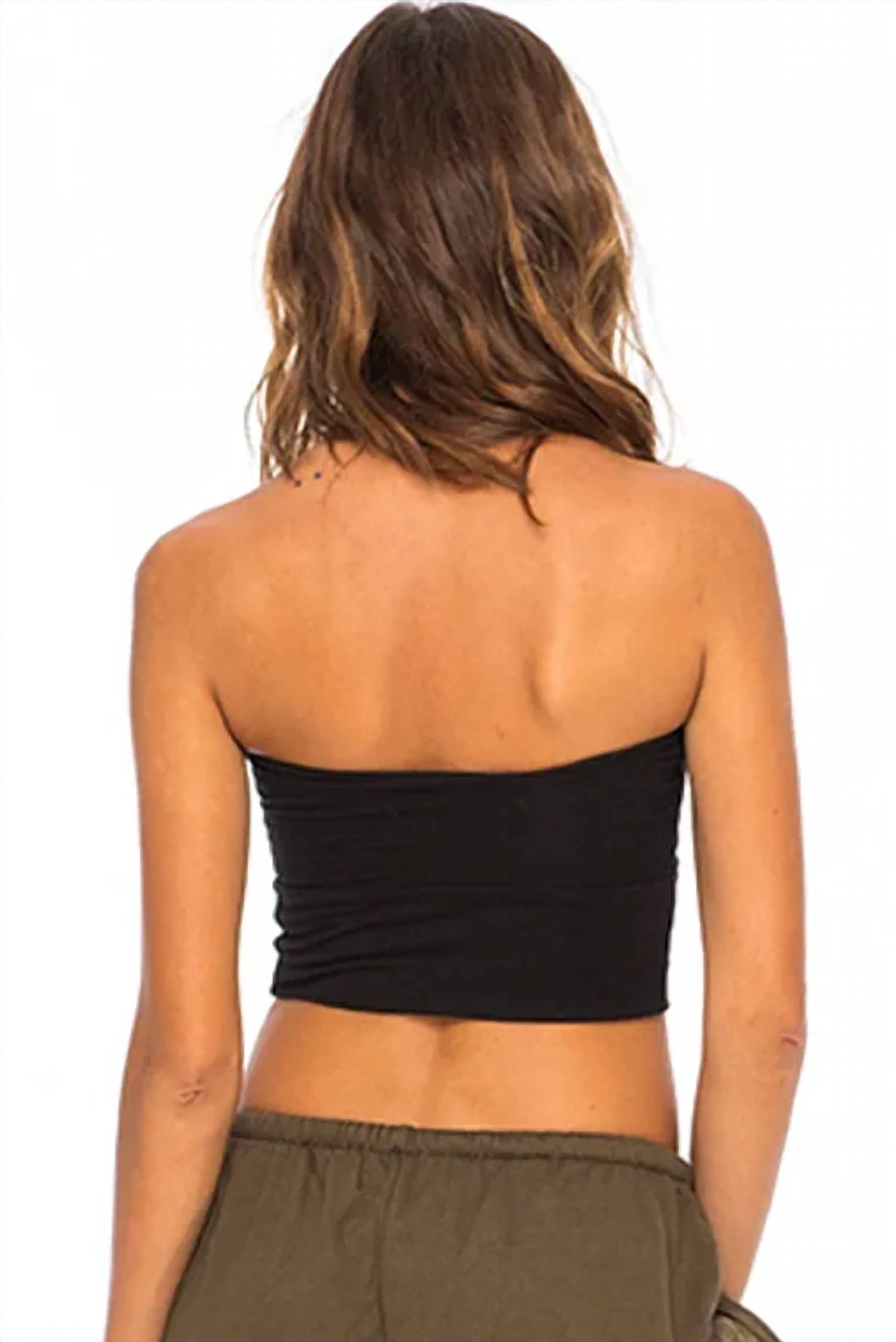 Ghee Strapless Crop Top