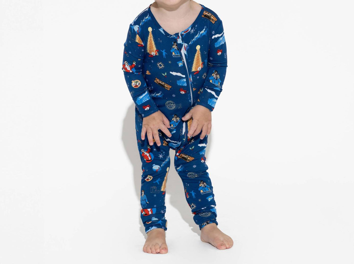 Polar Express Bamboo Convertible Footie