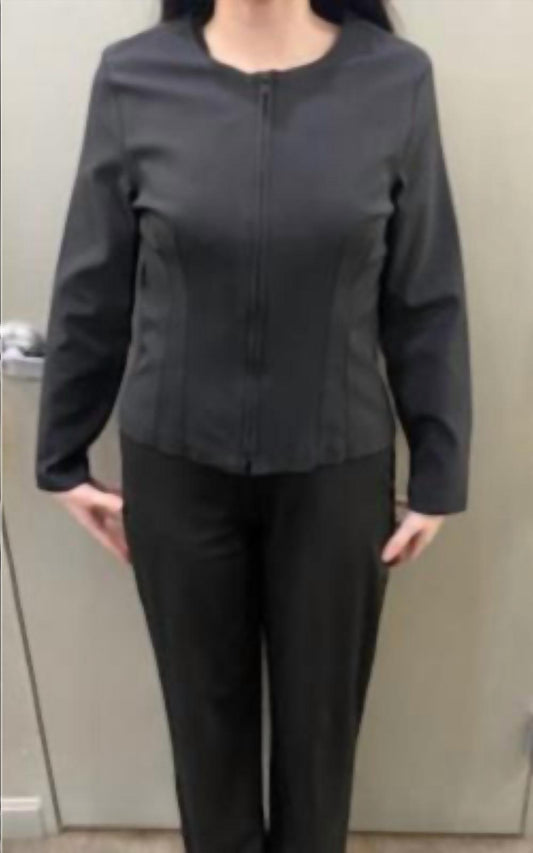 Bianca Nero Fitted Zip Up Jacket