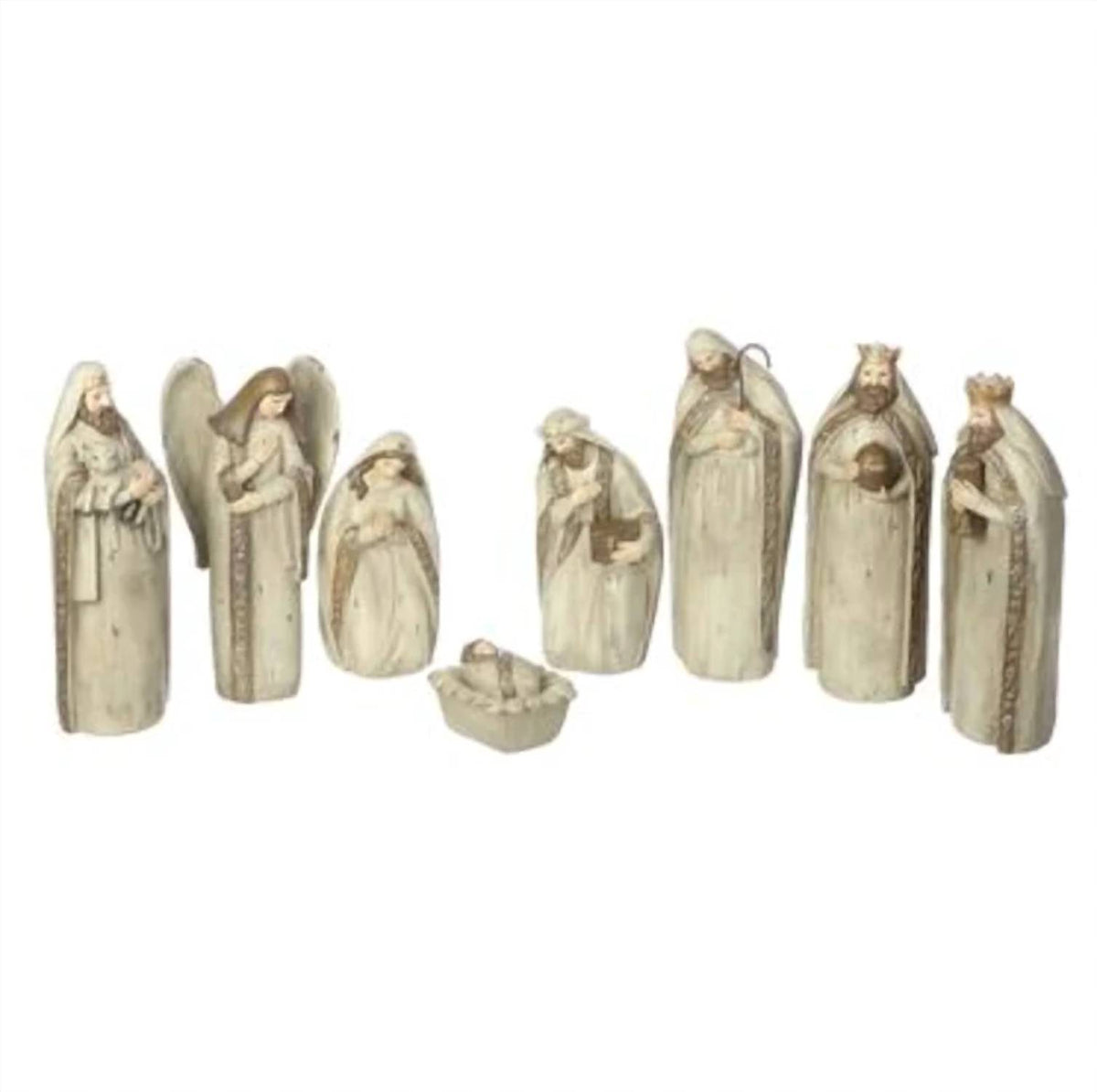 Antiqued Nativity Set