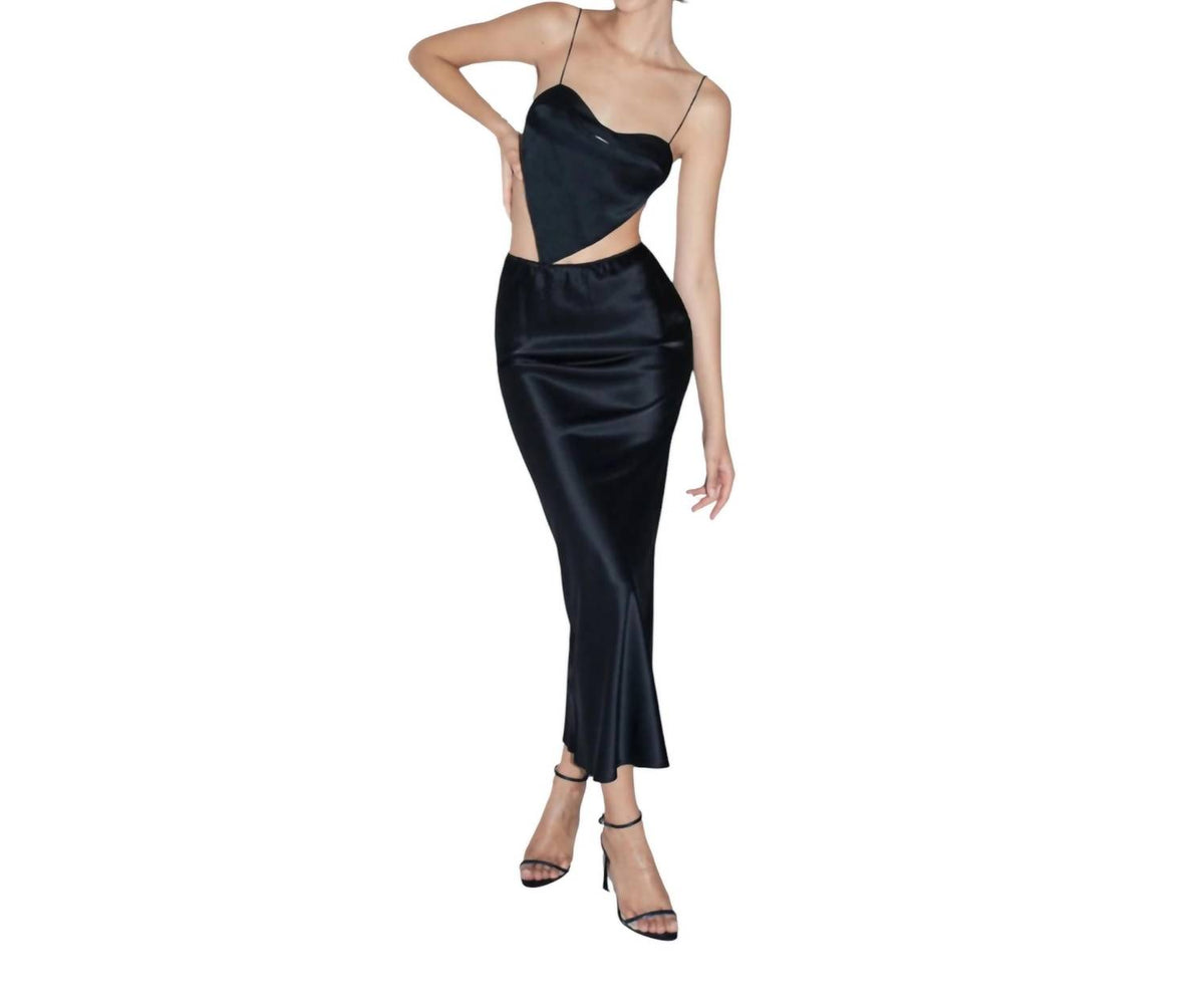 Alex Silk Midi Skirt