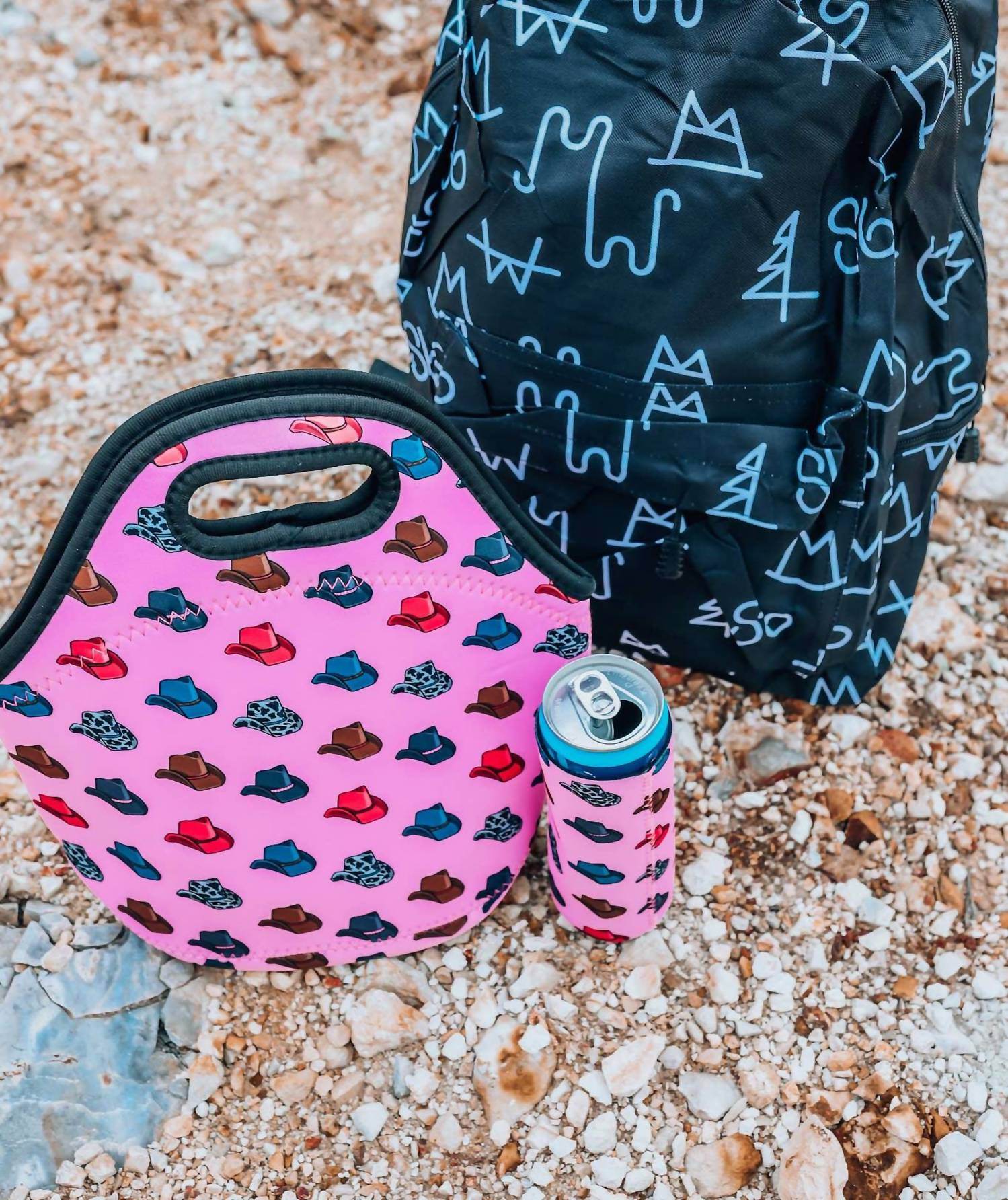 The Front Porch Label - Women's Cowboy Hat Lunch Tote Bag - Rack Hunt -