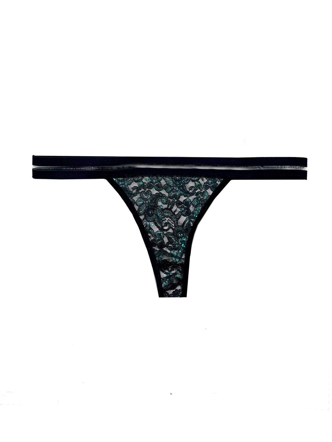 TITOV - Women's Lace Thong With Floral Pattern - Rack Hunt -