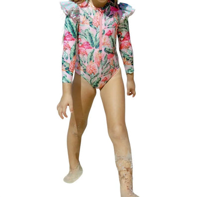 Lia Sahara - Girl's Zipper Long Sleeve One Piece - Rack Hunt