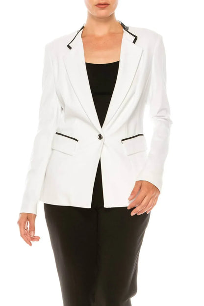 Peter Nygard - Long Sleeve Button Front Blazer - Rack Hunt