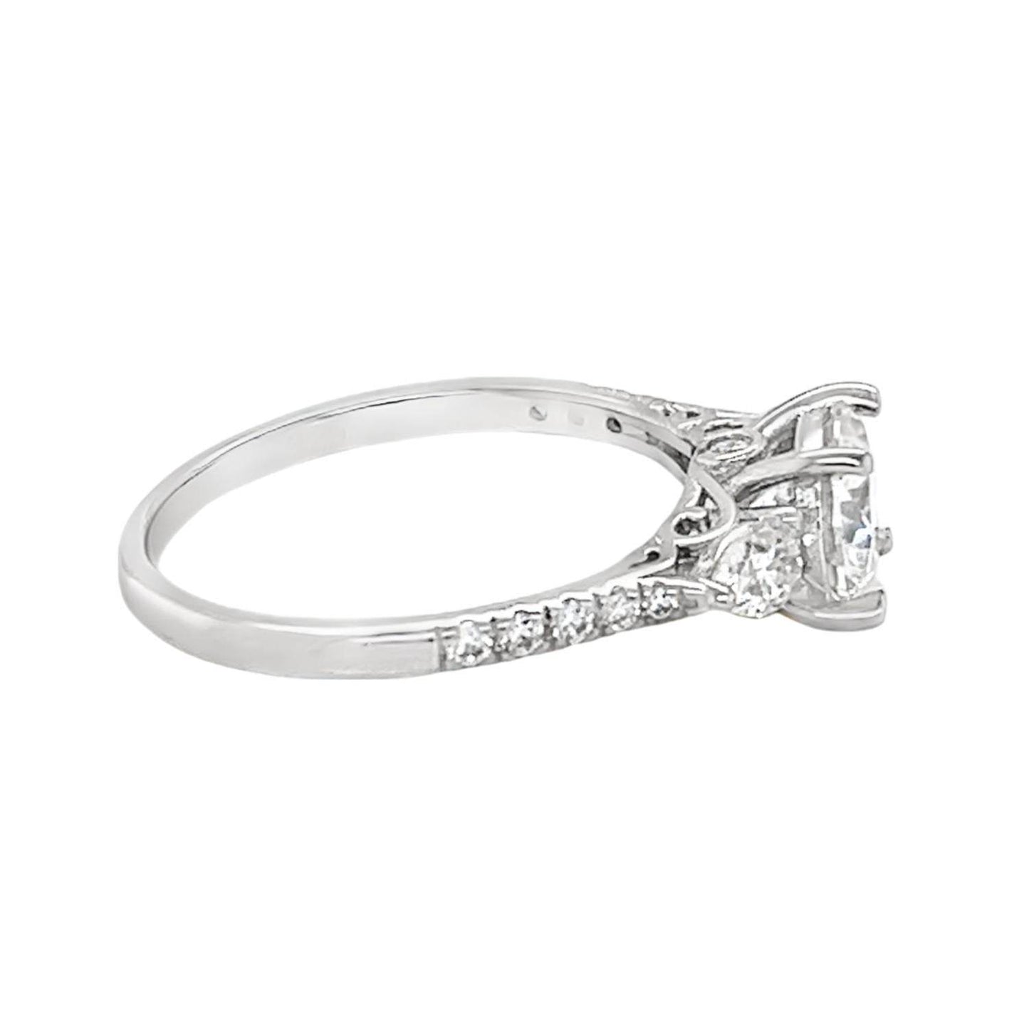 Allyanna Gifts - Women's Round Moissanite Cluster Ring - Rack Hunt -
