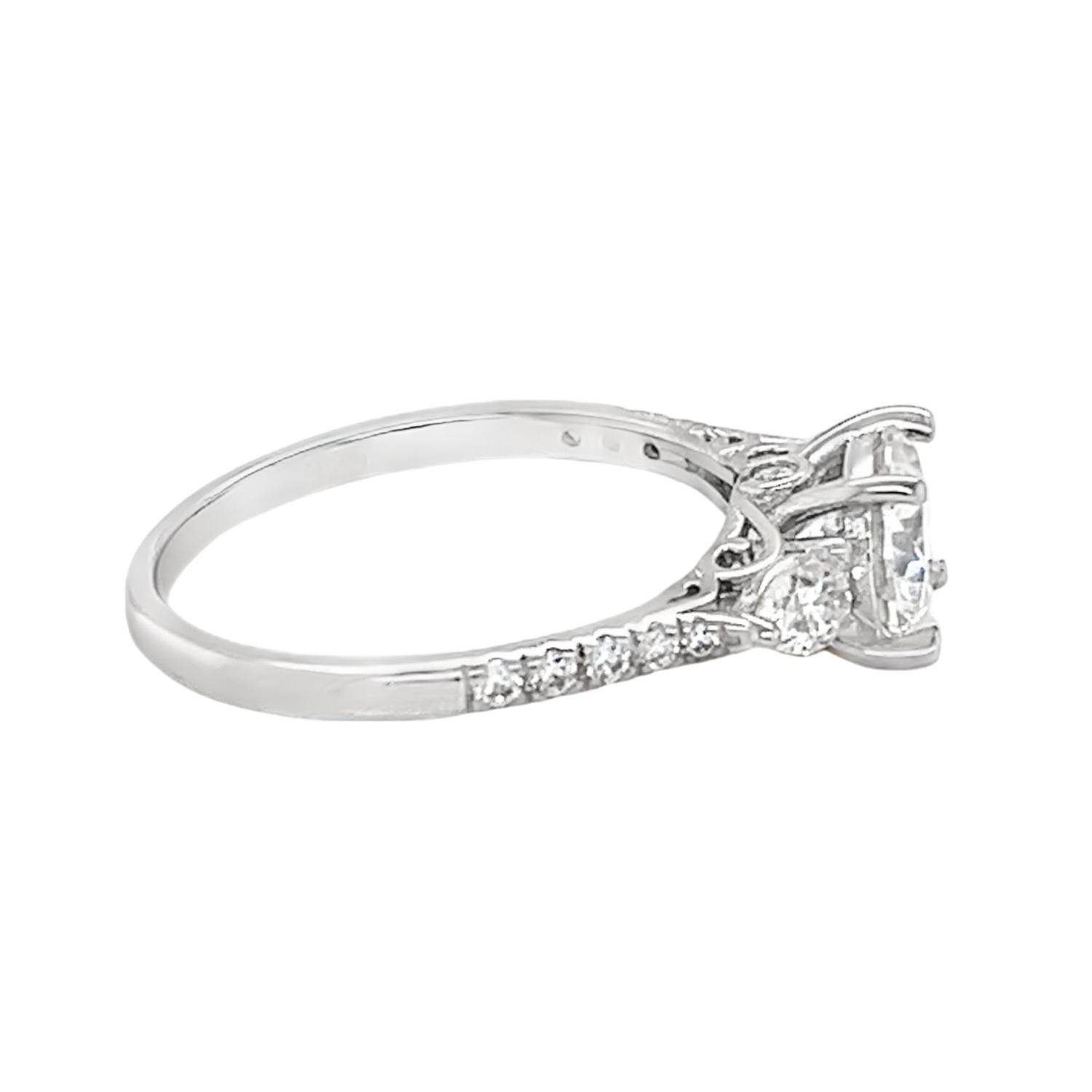 Allyanna Gifts - Women's Round Moissanite Cluster Ring - Rack Hunt -