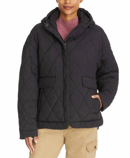 High-low Quilted Outdoor Puffer Jacket