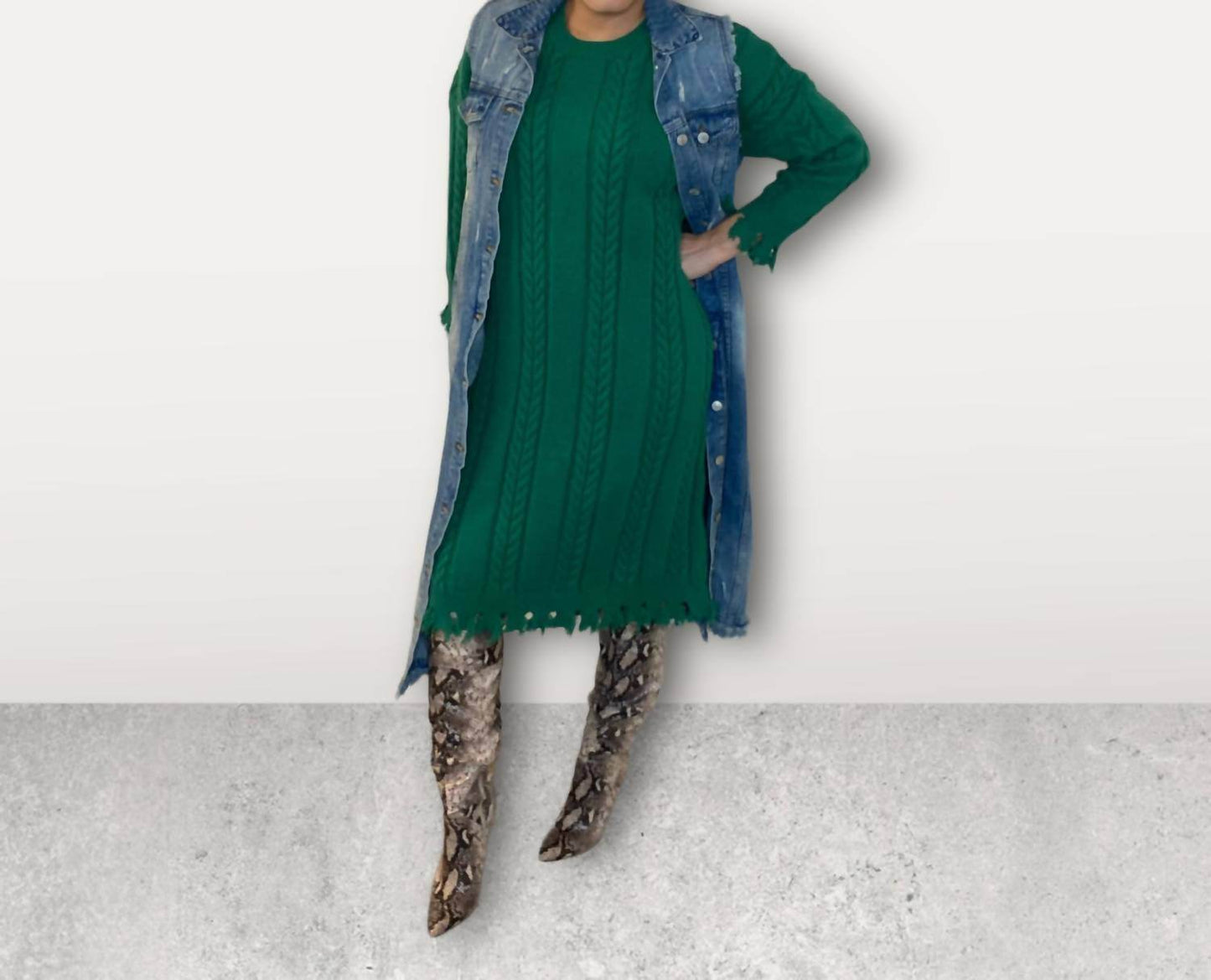 TWOTWINSTYLE - Lounge Knit Dress - Rack Hunt -