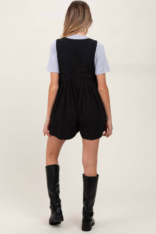 PinkBlush - Front Tie Sleeveless Denim Romper - Rack Hunt -