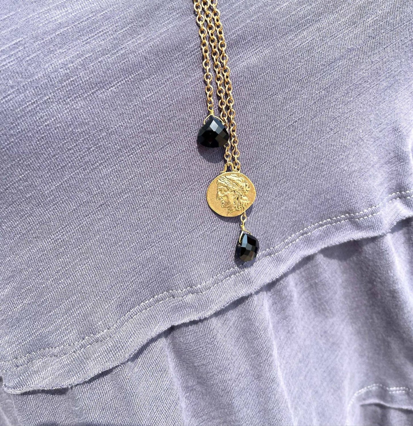 Women's Bader Trio Roman Coin Necklace