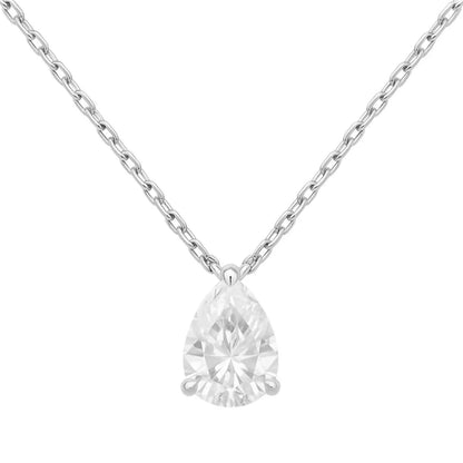 Allyanna Gifts - Women's Moissanite Pear Shape Solitaire Necklace - Rack Hunt