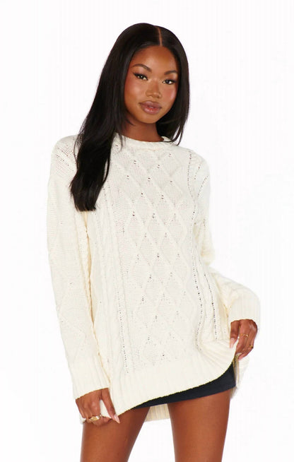 Every Day Cable Knit Sweater