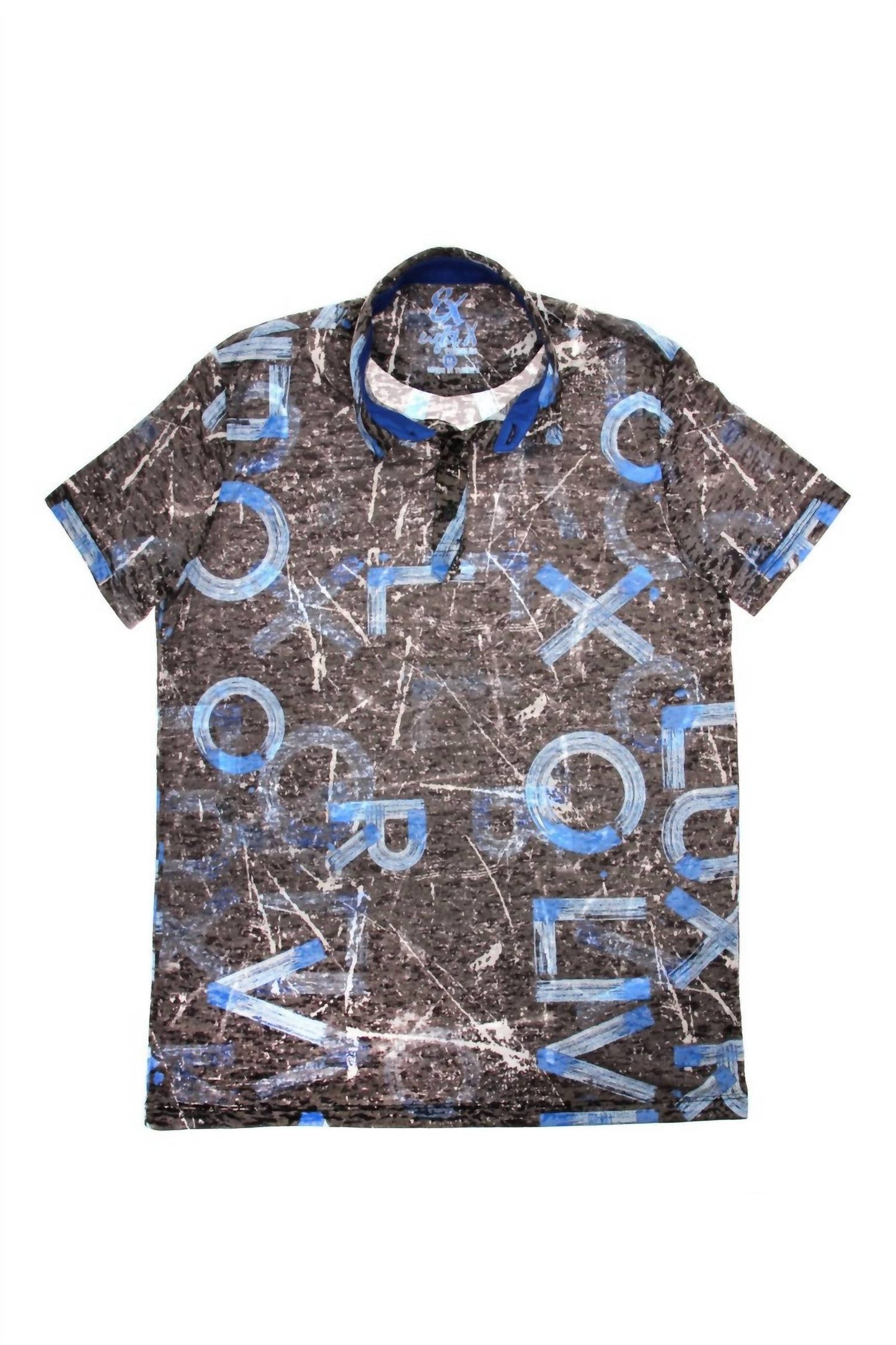 Letters Print Polo Shirt