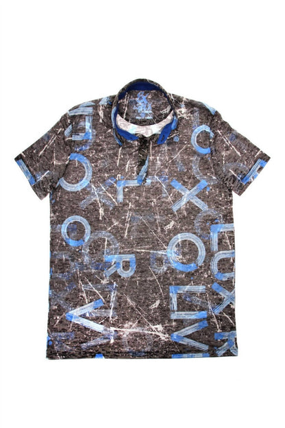Letters Print Polo Shirt