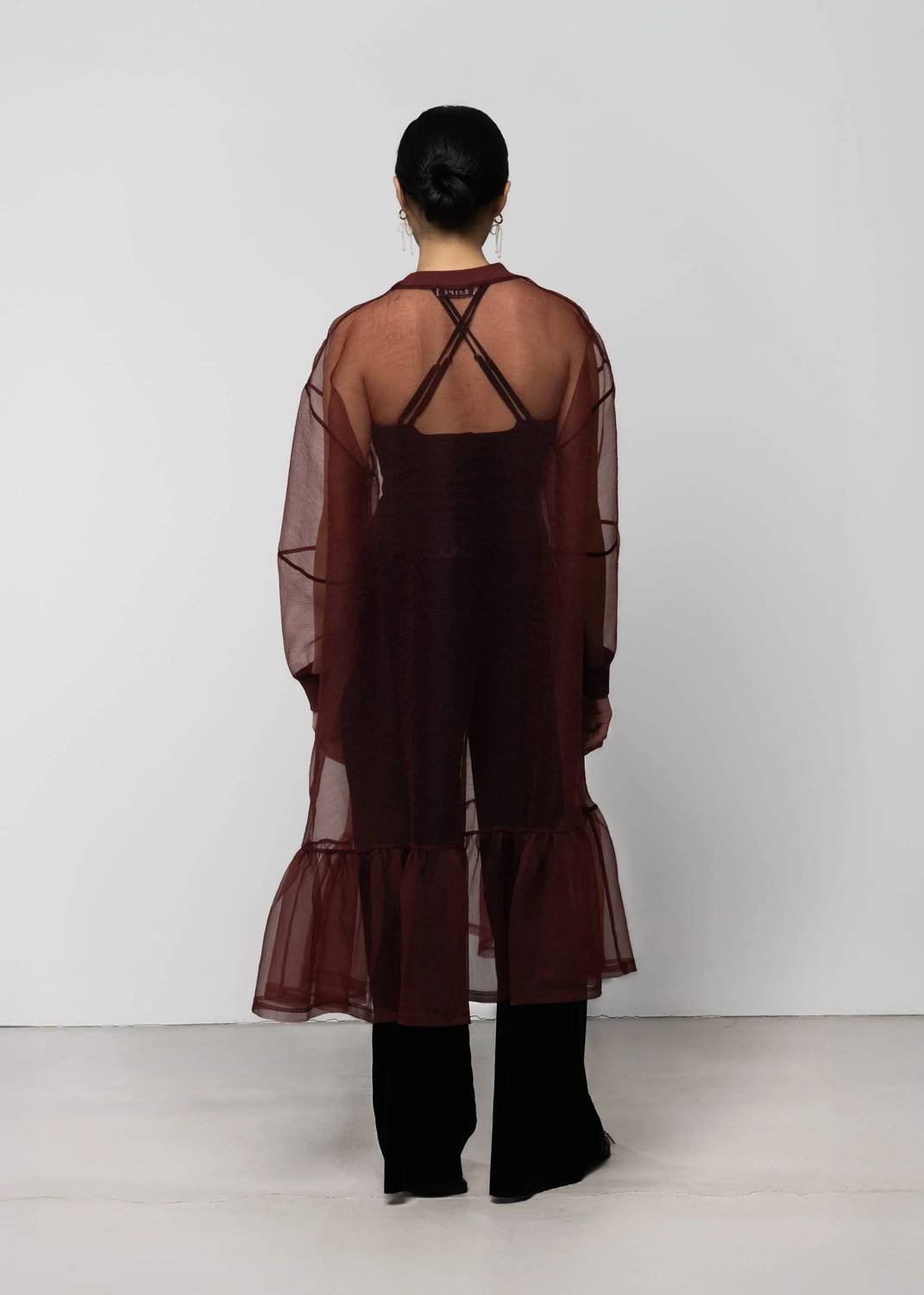 Women's Organza Sweatshirt Dress
