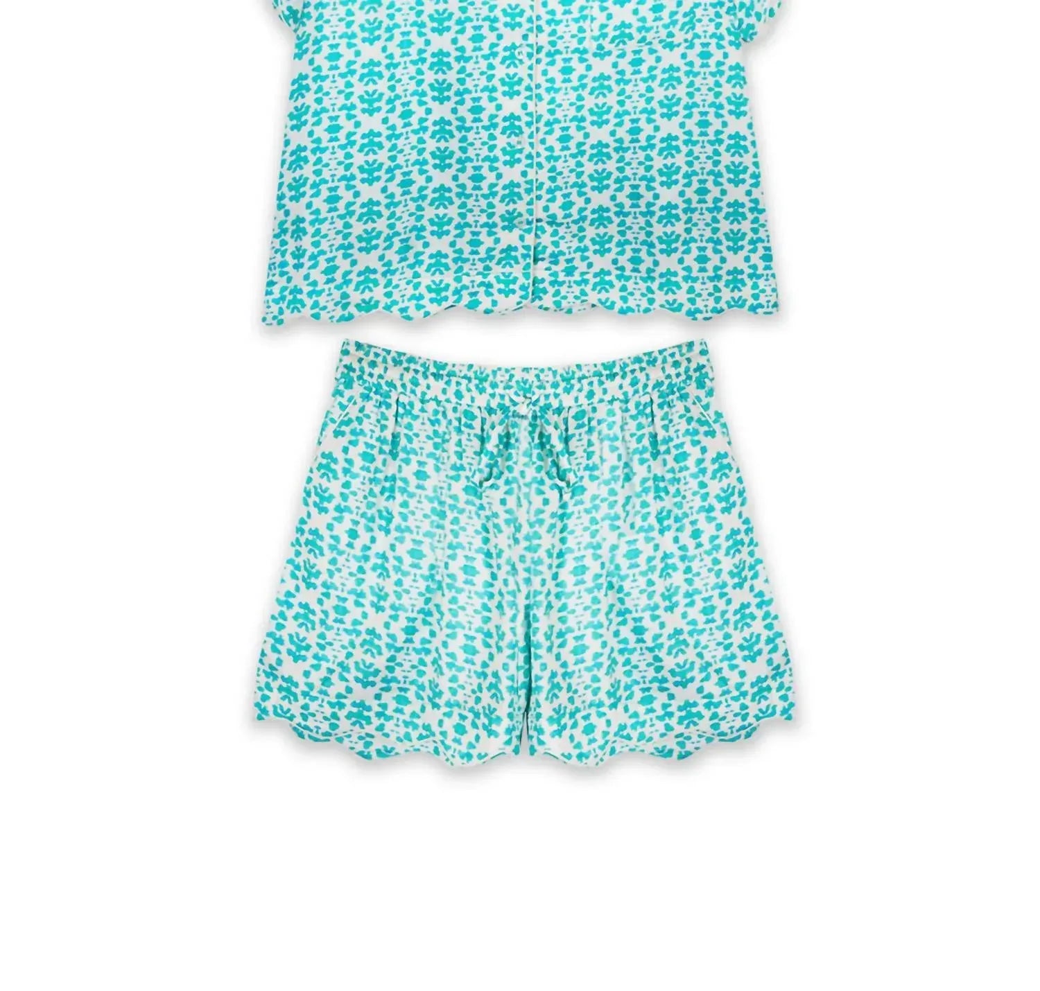 BROOKS AVENUE - Scalloped Pajama Set Short - Rack Hunt