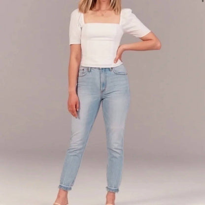 Curve Love High Rise Mom Jeans