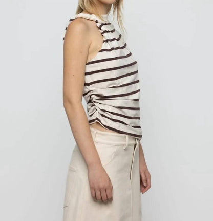 Women's Asymmetric Stripe Tee