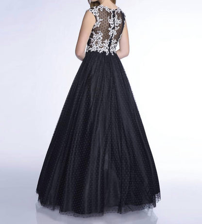 Fit and Flare Sleeveless Prom Dress