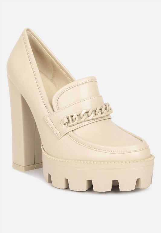 London Rag - Women's Corrine Chained Chunky Loafers - Rack Hunt -